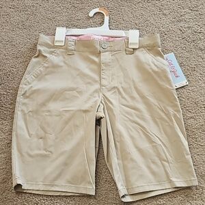 Girls Uniform Chino Shorts Cat & Jack Beige Size 14